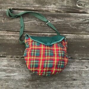 Vintage Girl Scouts Mess kit Camping Plaid retro